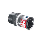 Uponor - S-Press PLUS Fitting met 2 aansluitingen Fitting S+Puntstk 25Xr3/4
