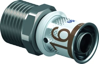 Uponor - S-Press PLUS Fitting met 2 aansluitingen Fitting S+Kopaan 16Xr15Mm