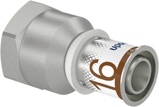Uponor - S-Press PLUS Fitting met 2 aansluitingen Fitting S+Schrbs 16Xrp1/2