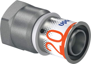 Uponor - S-Press PLUS Fitting met 2 aansluitingen Fitting S+Schrbs 20Xrp1/2