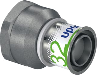 Uponor - S-Press PLUS Fitting met 2 aansluitingen Fitting S+Schrbs 32X1.1/4