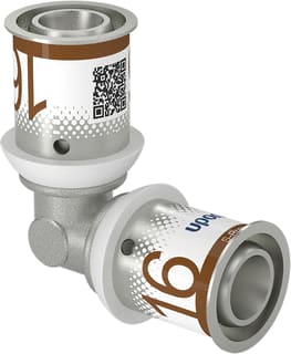 Uponor - S-Press PLUS Fitting met 2 aansluitingen Fitt S-Press+Knie 16X16