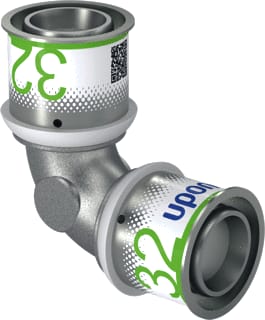 Uponor - S-Press PLUS Fitting met 2 aansluitingen S-Prss Plus Bocht 32-32