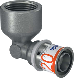 Uponor - S-Press PLUS Fitting met 2 aansluitingen Fitting S+Knie Bi 20Xr3/4