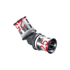 Uponor - S-Press PLUS Fitting met 2 aansluitingen Fitting S+Knie 45Gr 25X25