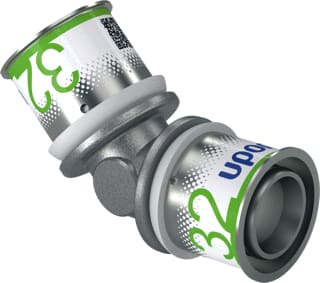 Uponor - S-Press PLUS Fitting met 2 aansluitingen Knie 32X32