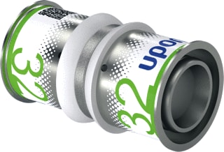 Uponor - S-Press PLUS Fitting met 2 aansluitingen Fitting S+Koppeling 32X32