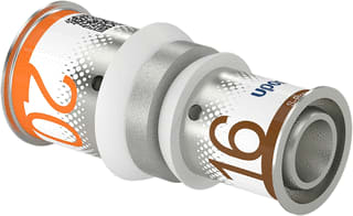 Uponor - S-Press PLUS Fitting met 2 aansluitingen Fitting S+Verloop 20X16