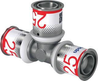 Uponor - S-Press PLUS Fitting met 3 aansluitingen S-Prss Plus T-St 25-25-25