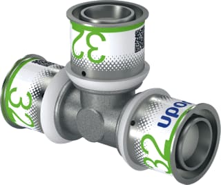Uponor - S-Press PLUS Fitting met 3 aansluitingen S-Prss Plus T-St 32-32-32