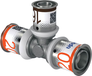 Uponor - S-Press PLUS Fitting met 3 aansluitingen S-Prss Plus T-St 20-16-20