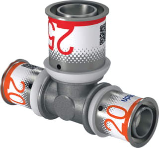 Uponor - S-Press PLUS Fitting met 3 aansluitingen S-Prss Plus T-St 20-25-20