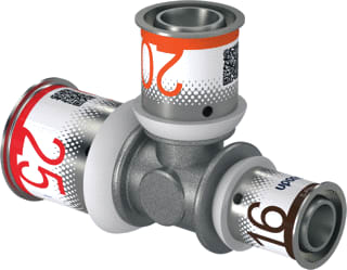 Uponor - S-Press PLUS Fitting met 3 aansluitingen S-Prss Plus T-St 25-20-16