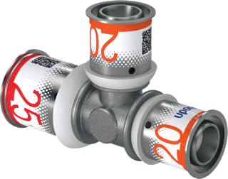 Uponor - S-Press PLUS Fitting met 3 aansluitingen S-Prss Plus T-St 25-20-20