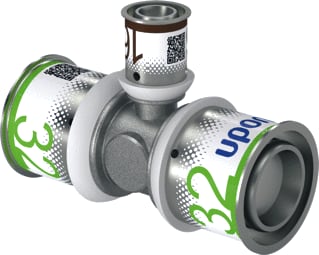Uponor - S-Press PLUS Fitting met 3 aansluitingen S-Prss Plus T-St 32-16-32