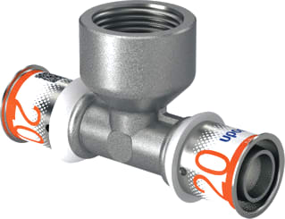 Uponor - S-Press PLUS Fitting met 3 aansluitingen S-Pr Pl T-St Bnn 20-Rp3/4