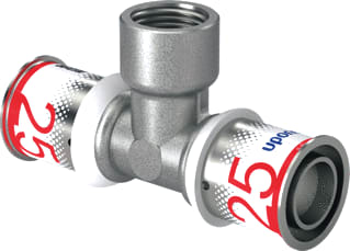 Uponor - S-Press PLUS Fitting met 3 aansluitingen S-Pr Pl T-St Bnn 25-Rp1/2
