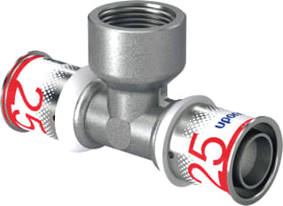 Uponor - S-Press PLUS Fitting met 3 aansluitingen S-Pr Pl T-St Bnn 25-Rp3/4