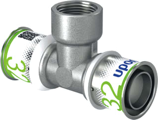 Uponor - S-Press PLUS Fitting met 3 aansluitingen S-Pr Pl T-St Bnn 32-Rp3/4