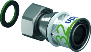 Uponor - S-Press PLUS Fitting met 2 aansluitingen Fitting S+Schrkop 32Xg1