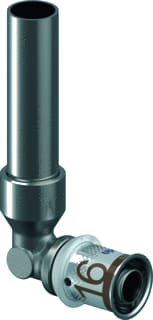 Uponor - S-Press PLUS Smart Aqua Fitting met 2 aansluitingen Fitting Knie Overg 16X15