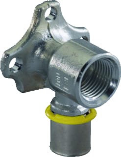 Uponor - GAS Press Fitting met 2 aansluitingen Gxpress Muurplt, 25Xrp3/4