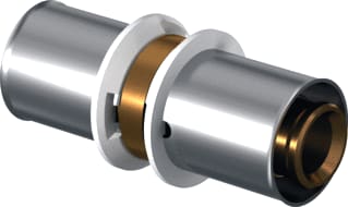 Uponor - Fitting met 2 aansluitingen Pers16X1,8/2,0-16X1,8/2,0