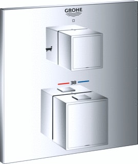 Grohe - Grohtherm Cube Inbouwmengkraan Therm Opbwdl Oms Dc/Bduit