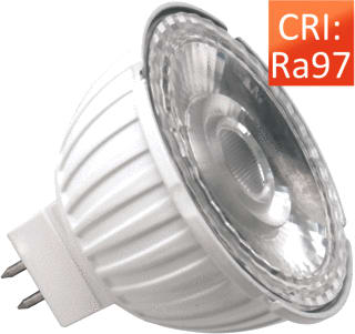 Megaman - LED-lamp mr16 6.5/50w r9+ 24g28k