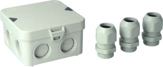 Attema - Cable-mate AK1 Opbouwdoos wand/plafond Kabelds Ak1-M25 Ip65+Wartl