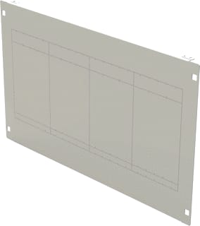 Legrand - SPX Frontplaat voor kast/lessenaar Afdekpl 00 24M Vert