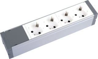 Legrand - Mosaic Contactdooscombinatie Tafelcontactdoos Met 4