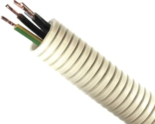 Pipelife - Preflex Kunststof installatiebuis, bedraad Vd5G2,5 Gr Zw Gr 20 Ro100