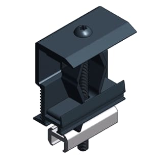 Van der Valk - Zonnepaneel verbind.- en bev. elem. Eindklem 28-50Mm Zwart