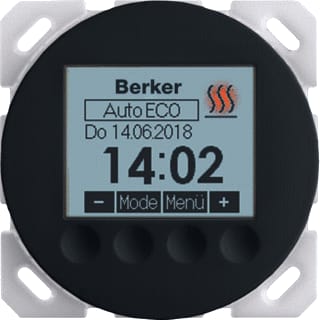 Hager Berker - Ruimtethermostaat Ther Maakcont 20462045 Zw