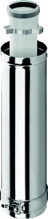Burgerhout - Concentr. RGA/LTV buis Inkortb Rvs 80/125 L500