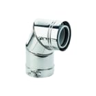 Burgerhout - Concentr. RGA/LTV hulpstuk 2 aansl. Bocht 90 /Rvs 80 / 125