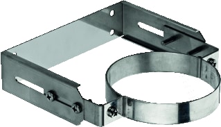 Burgerhout - Eenbandsbeugel Muurbeugel Rvs125 50-90Mm
