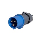 Power - CEE-contactstop Stekker 3-P16A Bl Ip44