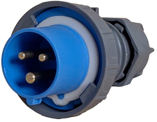 Power - CEE-contactstop Stekker 3-P16A Bl Ip67