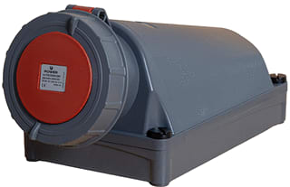 Power - CEE-wandcontactdoos Opb. Wcd 5-P 125A Rd Ip67