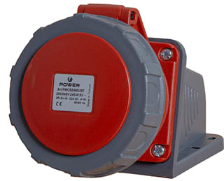 Power - CEE-wandcontactdoos Opb. Wcd 5-P 32A Rd Ip67