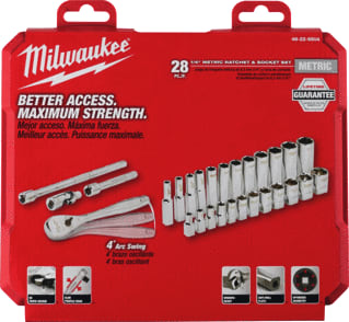 Milwaukee - Dopsleutel (set) Set 28Dlg Av