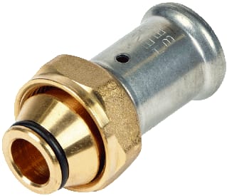 Henco - Fitting met 2 aansluitingen Kop 14Mm X 3/4"