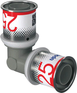 Uponor - S-Press PLUS Fitting met 2 aansluitingen Fitt2 Dn20 25Mm 48Mm