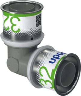 Uponor - S-Press PLUS Fitting met 2 aansluitingen Fitt2 Dn25 32Mm 51Mm