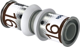 Uponor - S-Press PLUS Fitting met 2 aansluitingen Fitting S+Koppeling 16X16