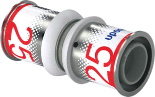 Uponor - S-Press PLUS Fitting met 2 aansluitingen Fitt2 Dn20 25Mm 33.5Mm