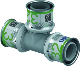 Uponor - S-Press PLUS Fitting met 3 aansluitingen Fitt3 Dn25 32Mm 51Mm