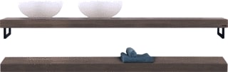 Looox - Wood Duo Wastafelblad wastbld wbd 200 eg mz